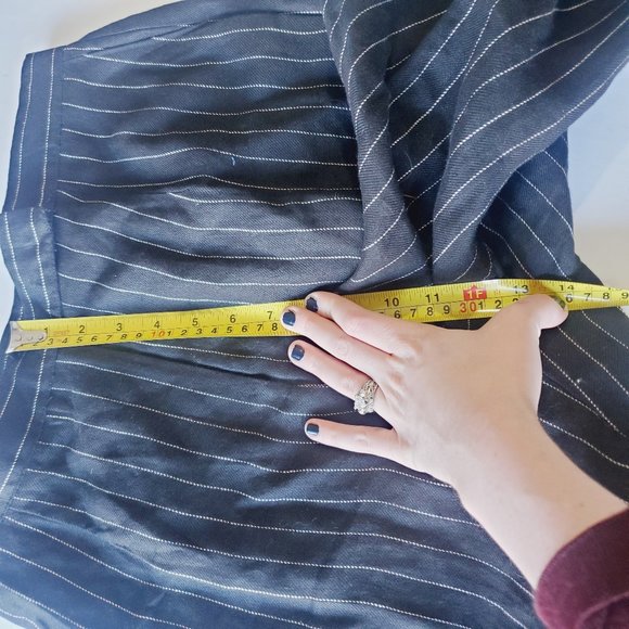 RALPH LAUREN 100% Linen High Rise Pinstriped Pants - Picture 3 of 7